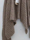 OUDE WAAG Fall/Winter 2025 Chunky Ribbed Knit Cardigan OW-OW-25AW-KT10A2GY830-KWH Mineral Grey